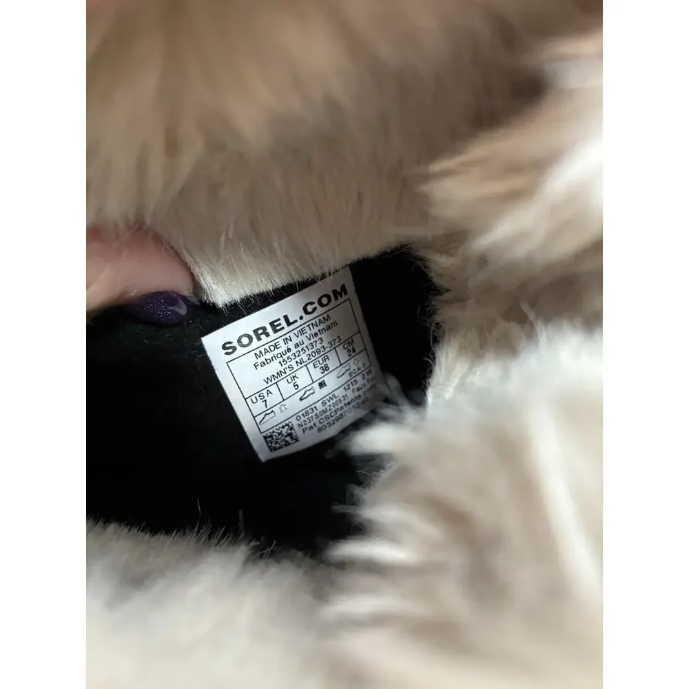 Sorel Tivoli High Womens 7 Curry Tan Suede Faux Fur Tall Winter Snow Boots